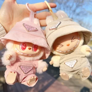 NO Doll, For Labubu Doll Clothing Set Hat 17cm Clothes Shoes Doll DIY Accessories Training Sitting Party Games Toys Gifts