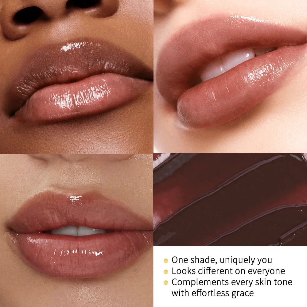 Black Honey Lipstick Long Lasting Moisturizing Natural Lip Plumper Makeup Lip Plumping Gloss Cosmetics Exfoliating for Lip - 图片 3