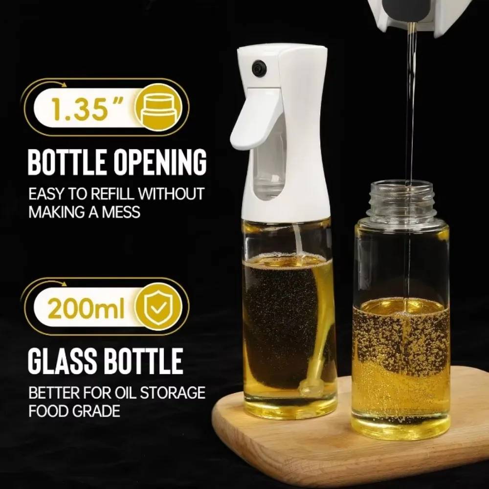 Oil Spray for Cooking - Olive Oil Dispenser Bottle Sprayer Mist-Reusable Food Grade Oil Vinegar,Spray Bottle Kitchen Accessories - 图片 4
