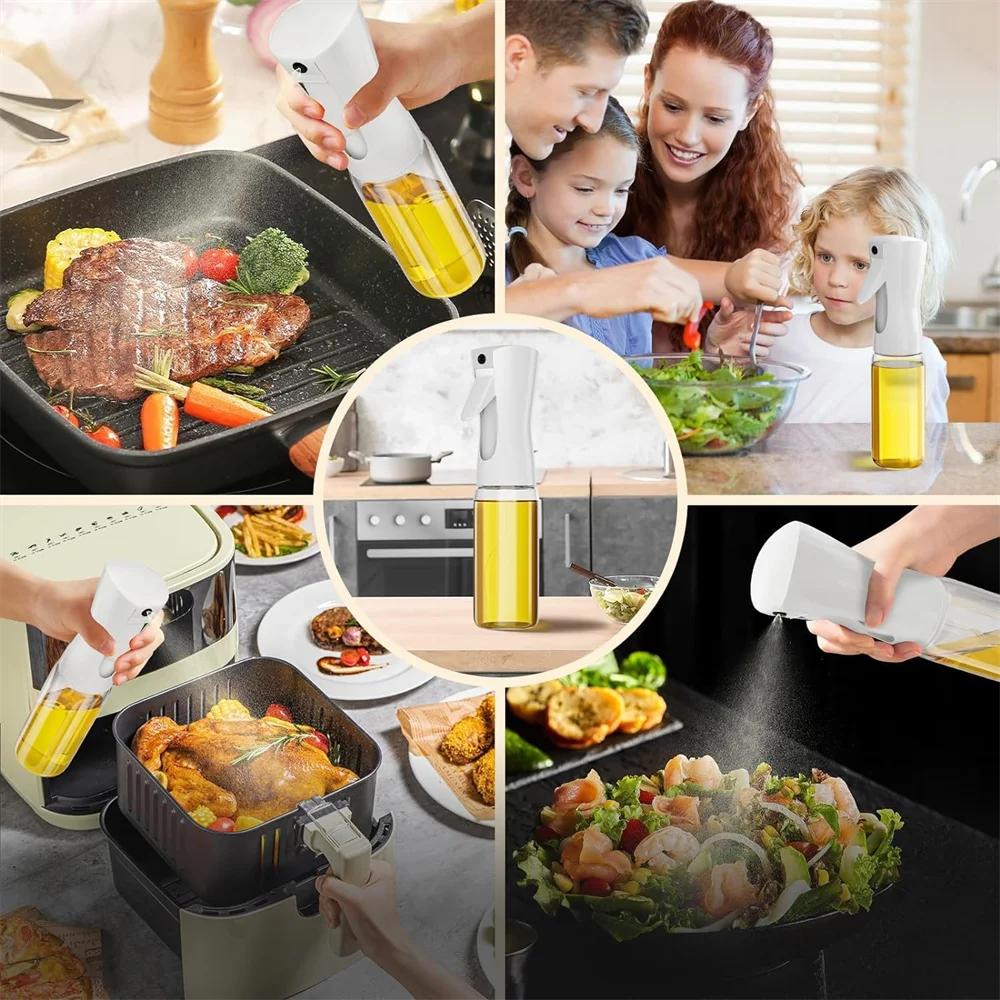 Oil Spray for Cooking - Olive Oil Dispenser Bottle Sprayer Mist-Reusable Food Grade Oil Vinegar,Spray Bottle Kitchen Accessories - 图片 6