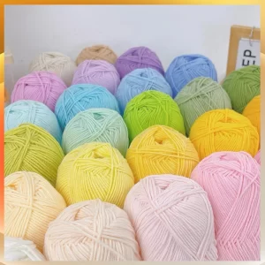 A1-a 50g/Set Soft Milk Cotton Yarn for Crochet Threads for Knitting Wool DIY Craft Sweater Hat Baby Wool Hand Knitting wholesale